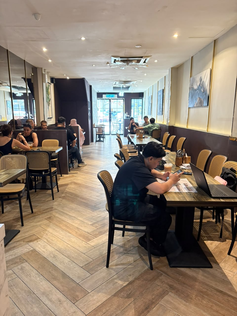 Interior dining hall at Budaya Restaurant Kuala Lumpur